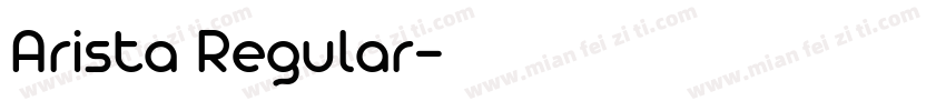 Arista Regular字体转换